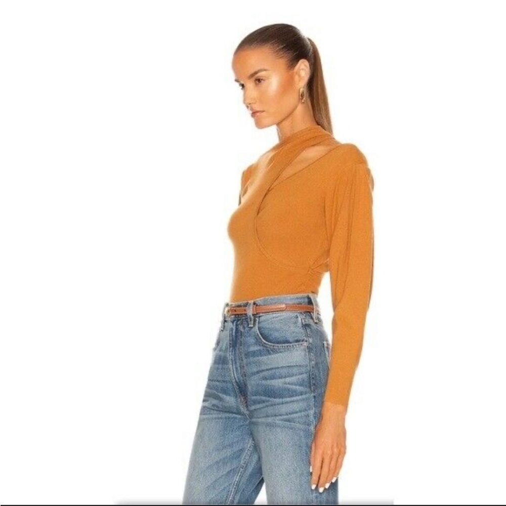 A.L.C. Addison Top long sleeve orange